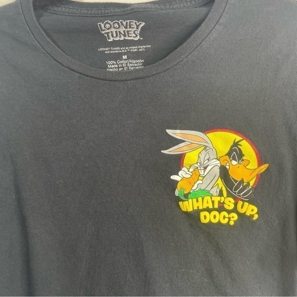 Looney Tunes Shirt Mens Medium What's Up Doc Classic Cartoon Nostalgia Jokes - Picture 1 of 3